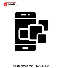 smartphone icon or logo isolated sign symbol vector illustration - high quality black style vector icons
