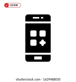smartphone icon or logo isolated sign symbol vector illustration - high quality black style vector icons
