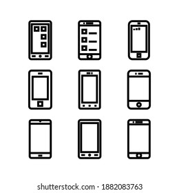 smartphone icon or logo isolated sign symbol vector illustration - Collection of high quality black style vector icons

