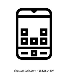 smartphone icon or logo isolated sign symbol vector illustration - high quality black style vector icons
