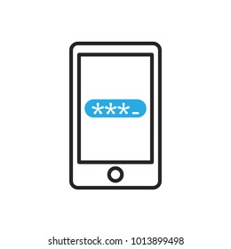 Smartphone icon. Mobile access. Vector illustration