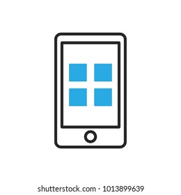 Smartphone icon. Mobile applications. Vector illustration