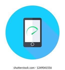 Smartphone icon. Mobile benchmark. Vector illustration