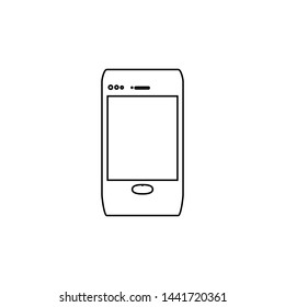 Smartphone icon. Mobile device button