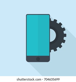 Smartphone icon. Mobile optimization concept.