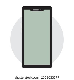 Smartphone icon mobile phone mockup with blank screen design vector illustration