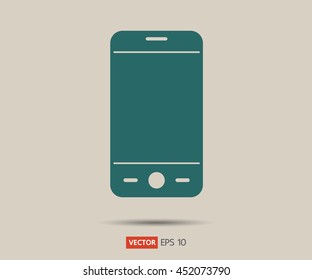 Smartphone icon. Mobile phone symbol for your web site design, logo, app, UI - vector illustration