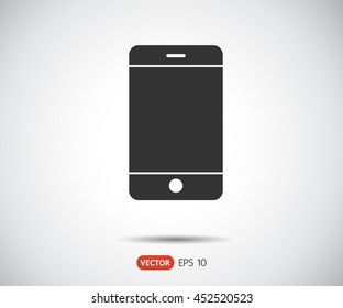Smartphone icon. Mobile phone symbol for your web site design, logo, app, UI - vector illustration