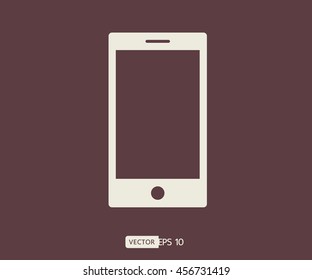 Smartphone icon. Mobile phone symbol for your web site design, logo, app, UI - vector illustration