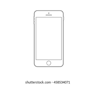Smartphone icon. Mobile phone symbol for your web site design, logo, app, UI - vector illustration