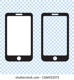Smartphone icon, mobile phone icon vector illustration.