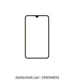 Smartphone icon. Mobile phone vector illustration.Modern touch screen smartphone icon isolated on white background.