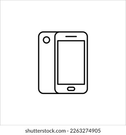 smartphone icon. mobile phone icon vector illustration on white background