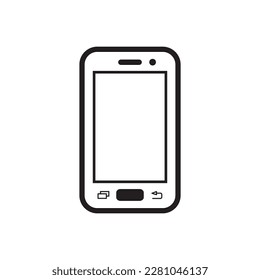 smartphone icon, mobile, phone, icon, vector, illustration, logo, cellular, gadget, touchscreen, digital, flat, outline