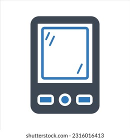 Icono de Smartphone. Icono de teléfono móvil. Vector y glifo