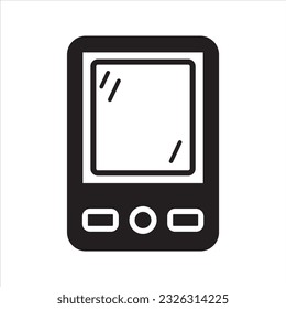 Icono de Smartphone. Icono de teléfono móvil. Vector y glifo