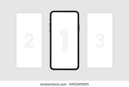 Smartphone icon. Mockup icon. Flat style. Vector icon.