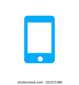 smartphone icon modern flat blue