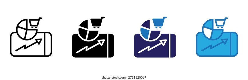 Smartphone Icon Multi Style Vector Illustration