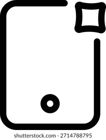 Icono de teléfono inteligente con insignia de notificación