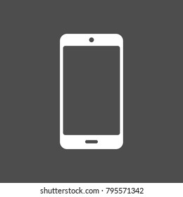 Smartphone Icon on gray background. Vector illustrationEPS10.