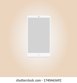 Icono de Smartphone en ilustración vectorial de fondo claro. Icono plano estilo teléfono móvil aislado.