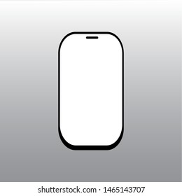 Smartphone icon on vector background gradient illustration.