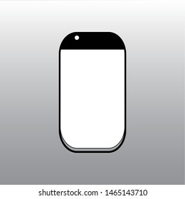 Smartphone icon on vector background gradient illustration.