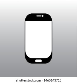 Smartphone icon on vector background gradient illustration.