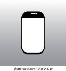 Smartphone icon on vector background gradient illustration.