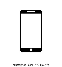 Smartphone icon on a white background. Vector illustration