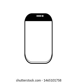 Smartphone icon on a white background vector illustration.