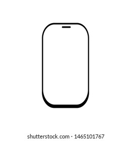 Smartphone icon on a white background vector illustration.