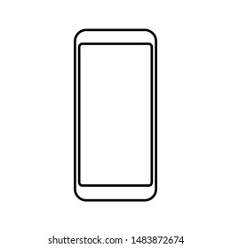 Smartphone icon on white background.