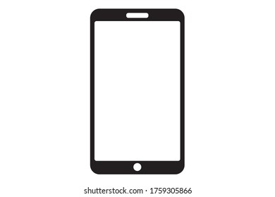 Icono de Smartphone sobre fondo blanco