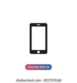 Smartphone icon on white background