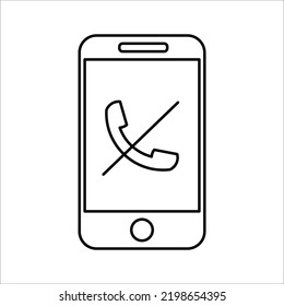 smartphone icon on white background