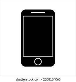 Smartphone-Symbol auf weißem Hintergrund