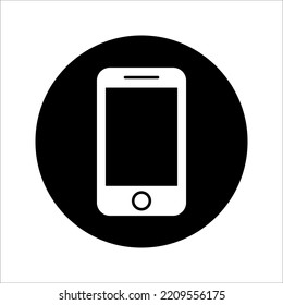 icono del smartphone en fondo blanco
