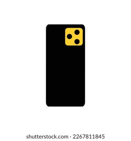 Smartphone icon on white background. Vector illustration. Flat design.