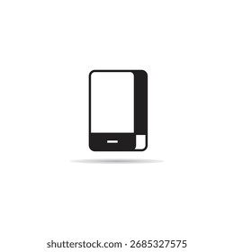 Icono del smartphone en el fondo blanco