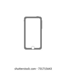 smartphone icon on white background
