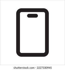 Smartphone-Symbol mit Outline-Stil