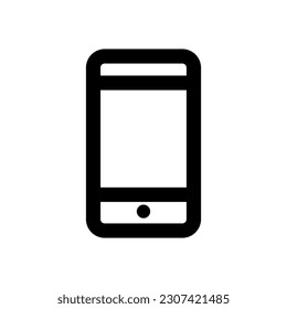 icono de smartphone, estilo de contorno, vector modificable