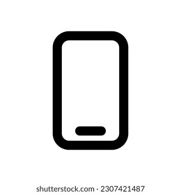 icono de smartphone, estilo de contorno, vector modificable