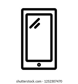 smartphone icon with outline style,for web design,app,and other business