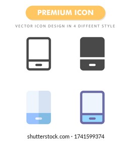 Smartphone Icon Pack isoliert auf weißem Hintergrund. für Ihre Website Design, Logo, App, Benutzeroberfläche. Vector Grafik Illustration und bearbeitbarer Strich. EPS 10.