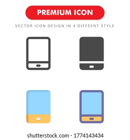 smartphone icon pack isolated on white background. for your web site design, logo, app, UI. Vector graphics illustration and editable stroke. EPS 10.