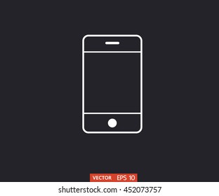 smartphone icon, phone logo vector illustration