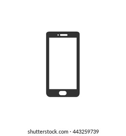 Smartphone icon. Phone vector illustration in black on white background. EPS 10